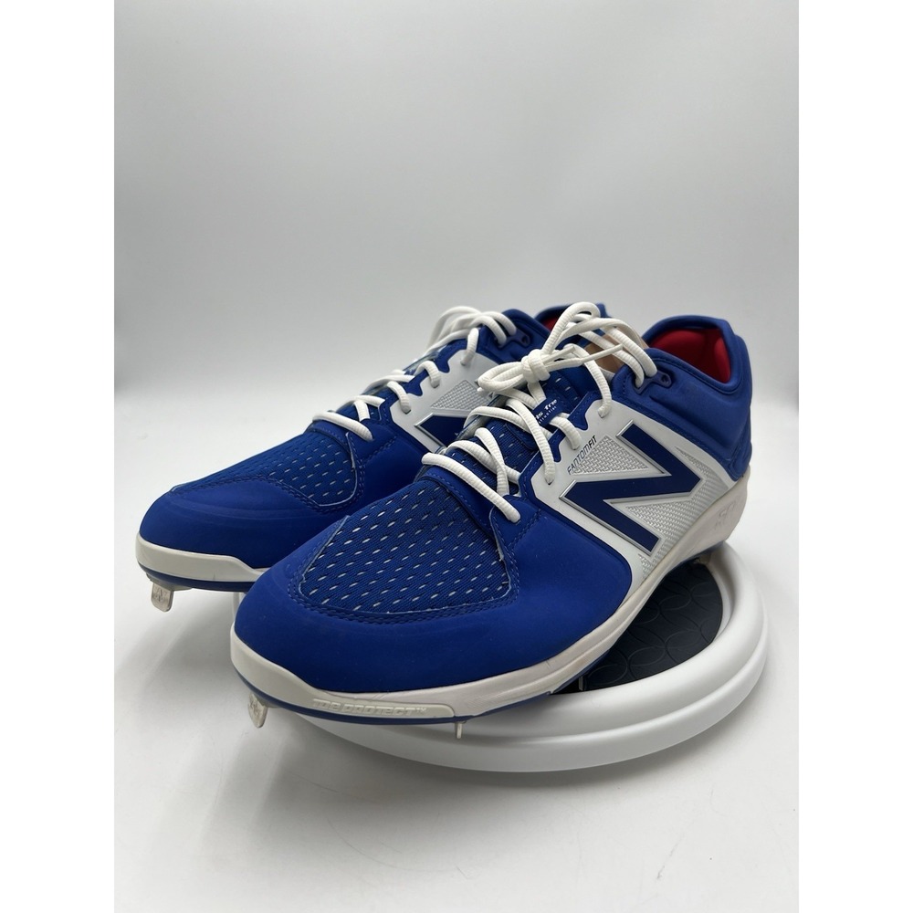 New‎ Balance L3000TB3 Metal Baseball Cleats Mens Size 16 Blue White NWOT